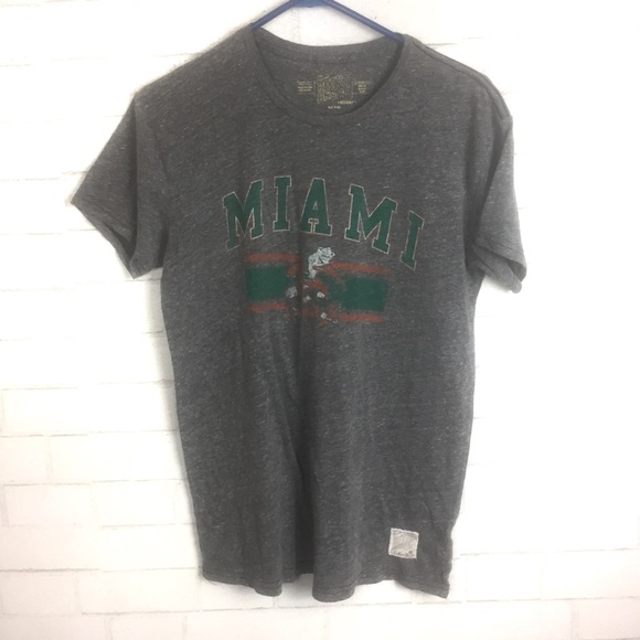 Original Retro Brand Other - University of Miami Hurricanes Distressed Shirt